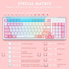 Load image into Gallery viewer, White/ Wireless Gaming Keyboard
