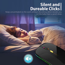 Load image into Gallery viewer, LED Wireless Mouse/Bright Black
