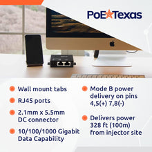 Load image into Gallery viewer, PoE Injector - Single Port Power Over Ethernet Passive PoE Adapter (PoE+ Small Injector Only)
