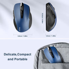 Load image into Gallery viewer, Wireless Mouse, 2.4G Ergonomic Optical Mouse/Blue
