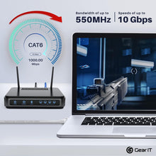 Load image into Gallery viewer, Cat6 Cable 0.5 ft 6 in (100-Pack) - Cat6 Ethernet Cable

