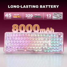 Load image into Gallery viewer, Pink- Wireless Mechanical Gaming Keyboard with Knob
