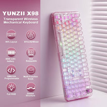 Load image into Gallery viewer, Pink- Wireless Mechanical Gaming Keyboard with Knob
