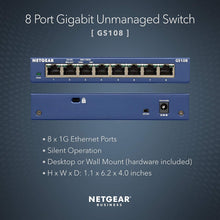 Load image into Gallery viewer, 8-Port Gigabit Ethernet Unmanaged
